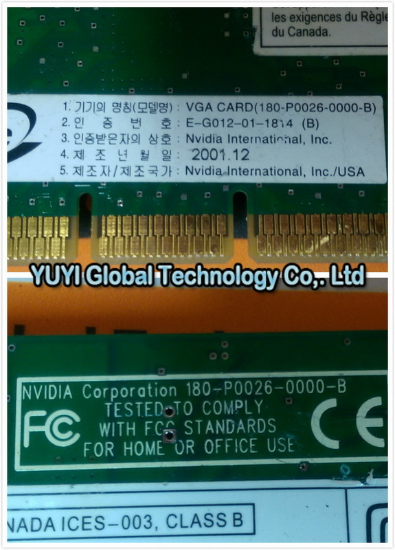 NVIDIA 180-P0026-0000-B VGA Card - 裕益科技自動化設備可程式編碼器PLC分散式控制系統DCS